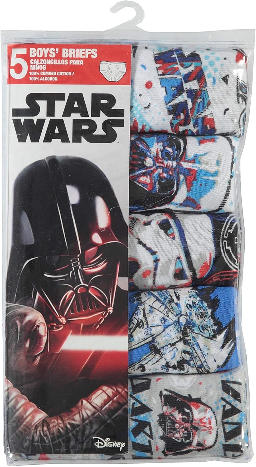 Star Wars Little Boys' Brief (Pack of 5): Clothing