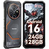 Blackview Fort 2 Rugged Phone Android 16, 10.7mm Ultra-Thin Rugged Smartphone Unlocked, 8GB RAM+128GB/2TB 6.56&rdquo;HD+90Hz Large Dispaly, 4G T-Mobile Dual SIM IP69K Waterproof 16MP+13MP Camera, NFC/GPS