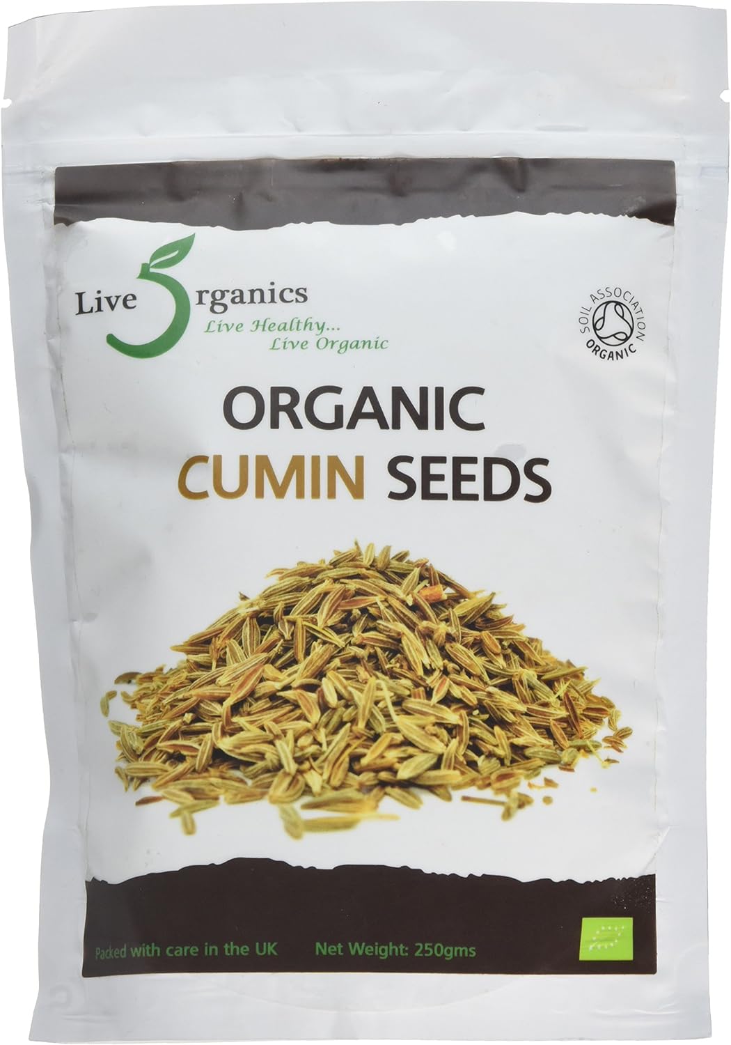 Live Organics Cumin Seeds 250g (Certified Organic) Amazon.co.uk Grocery