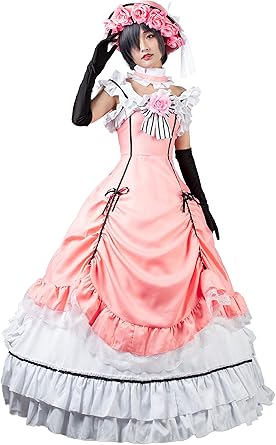Amazon Com Cosfun Black Butler Ciel Phantomhive Pink Lolita