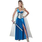 California Costumes Women's Warrior Queen Costume, Blue/Gold, Medium