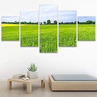 SIGNWIN 5 Panel Canvas Wall Art Modern Art Dramatic Forest Multicolor Photography Romantics Scenic for Home Decorations Ready to Hang - 60