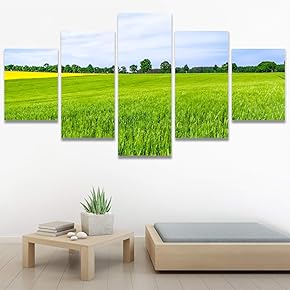 SIGNWIN 5 Panel Canvas Wall Art Modern Art...