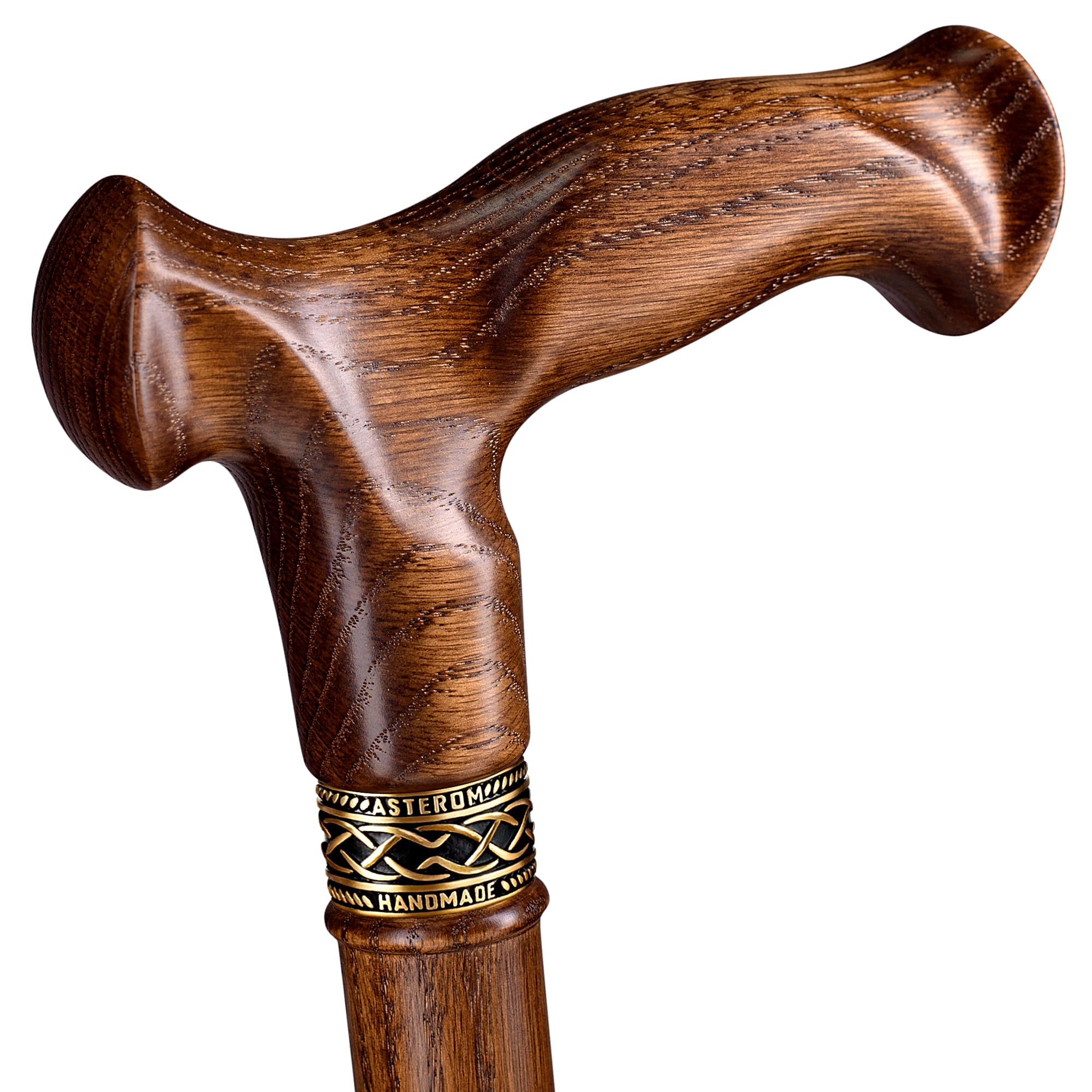 Asterom Walking Cane for Men & Women - Handmade, Ergonomic, Wooden Canes - Cool Walking Sticks for Seniors