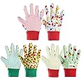 OSDUE Kids Gardening Gloves, 3 Pairs, Large, Polyester, Suitable for 10-15 Year Olds, Protective and Breathable