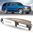DashSkin Molded Plastic Dash Cover Compatible with 1997-2000 C1500 K1500 Tahoe Suburban Yukon & 1997-2000 Escalade in Tan - Made in The USA