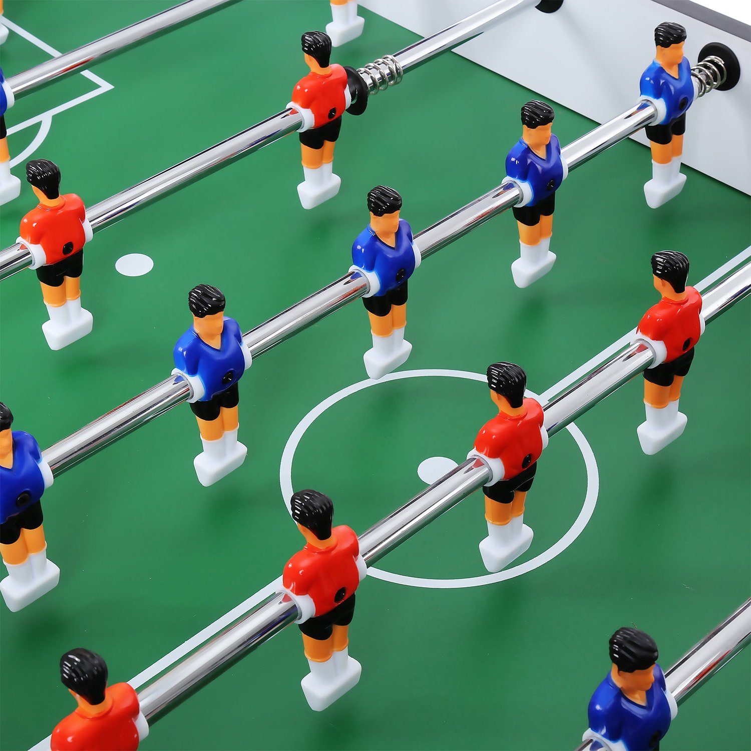 AIMADO Futbolín Competición de Mesa , Mesa de Futbolín, Fútbol Deportes Mesa de Juegos 61.3 x 79 x 121.3cm Negro( EU STOCK)