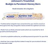 Johnson & Johnson 10 Honey Bars for Budgies Parakeets Poultry Birds view 2