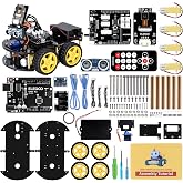ELEGOO UNO R3 Smart Robot Car Kit V4 with Camera, Compatible with Arduino | FPV Video, Line Tracking, Obstacle Avoidance, Auto Follow, App &amp; IR Control, Class STEM Building &amp; Coding Kit, Gift for 12+