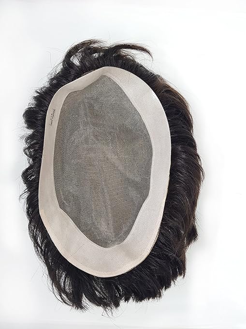 Fully Natural Hair Wig For Men Hair Self Attachments Hair System