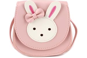 Ondeam Little Mouse Ear Bow Crossbody Purse,PU Shoulder Handbag for Kids Girls Toddlers