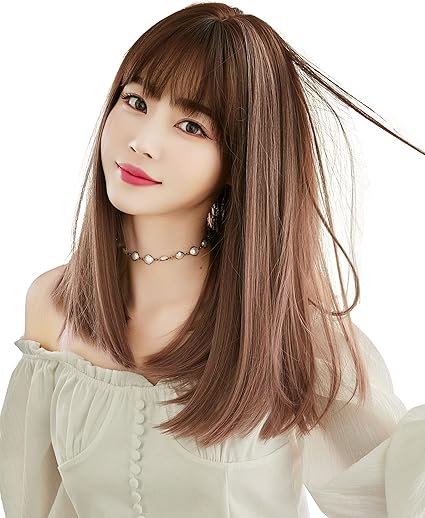 Amazon インマン Inman フルウィッグ ウィッグ レディス かつら ロング ミディアム ふんわり 前髪 ゆるふわ 自然 原宿 ロリータ 耐熱 ネット付き グラデーション 唖光ファイバー 桃ピンク フルウィッグ 通販