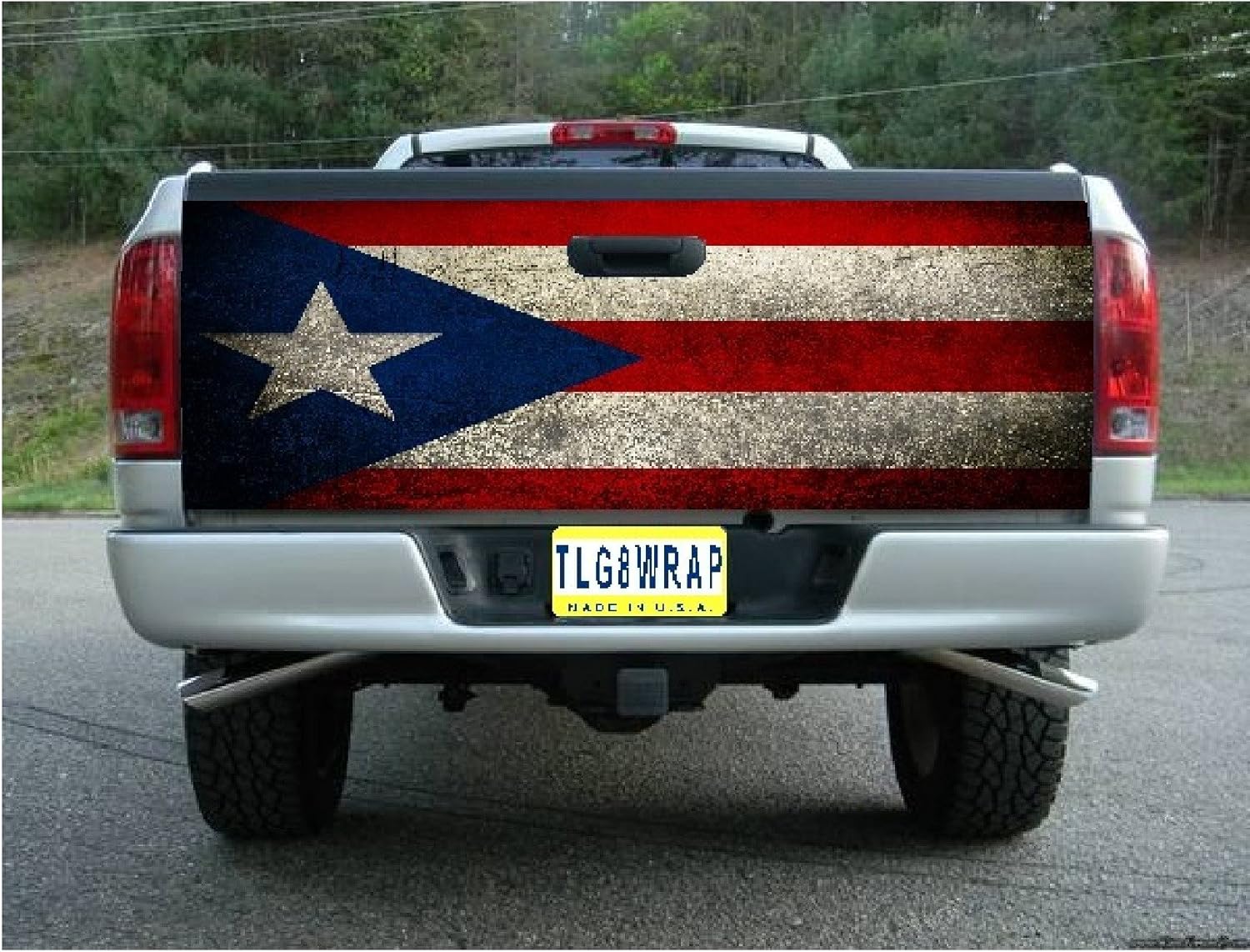 Amazon.com: Tailgate Wrap T51 Puerto RICO Puerto Rican Flag Vinyl