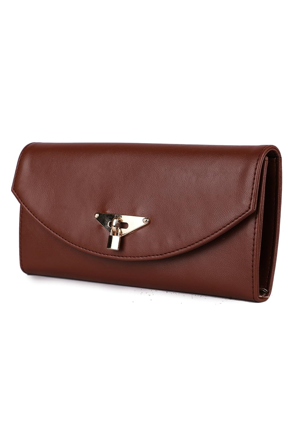 women marks women's pu clutch (brown)