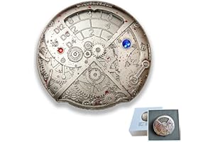 UD UNIQUE DICE Metal Dice Dungeons and Dragons Dice Set DND Dice Set Hollow Metal Dice Set D&D DND Dice Roulette Dice 7-in-1, Combine D4, D6, D8, D10, D12, D20 and D% for Role Playing Games