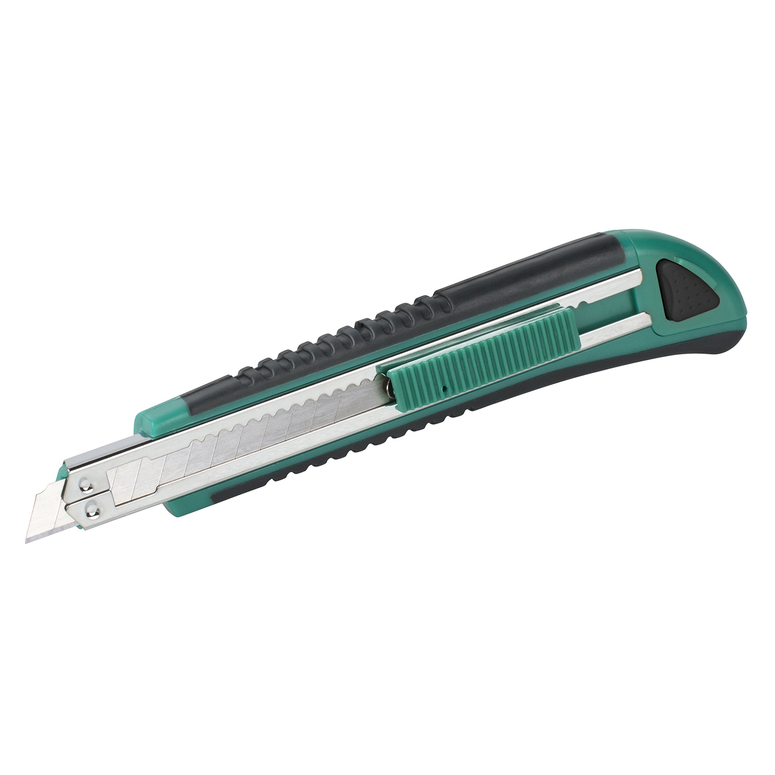 wolfcraft 2C Plastic Snap-Off Blade Knife, 9 mm I 4139000 I Knife for hobby and household use