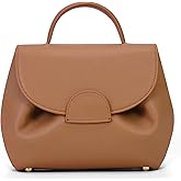 Hicarry Small Top Handle Bag Crossbody Bags Purses for Women Designer Luxury Mini Faux Leather Shoulder Bag Handbag Satchels, Brown