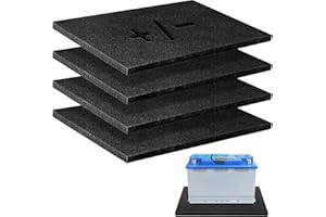 Verdanzia 2 Pack Battery Protector Mat, 8 X 12 Inches Battery Acid Absorber Mat, Anti Shock and Vibration Mat for Battery, Using for Boats, Rvs, Cars and Trucks (2)