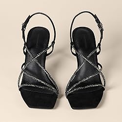 Amazon Essentials Women's Strappy Stiletto Heel