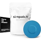 SIMPATCH Universal Adhesive Patch, No Hole (25-Pack) (Blue)