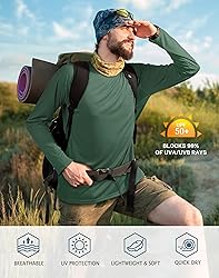 Roadbox Mens UPF 50+ Long Sleeve SPF Diving Rash