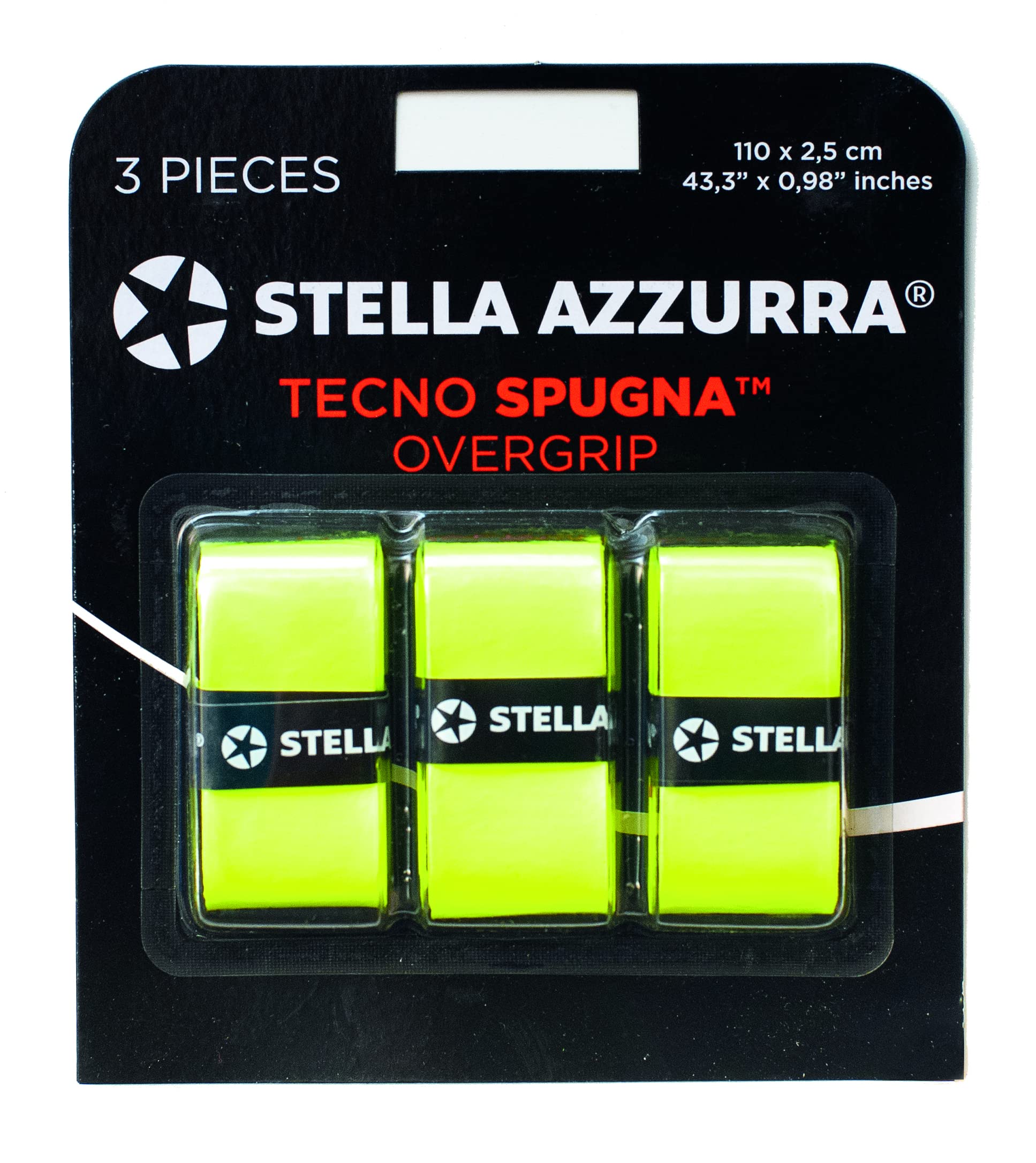 Stella Azzurra Tecno Sponge, Overgrip Unisex Adult, Banana Yellow, One Size