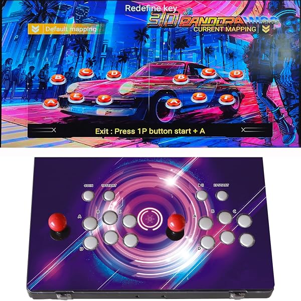 REGIISJOY 36800 IN 1 METAL BOX ARCADE GAME CONSOLE, 22-INCH HD SCREEN PORTABLE 3D WIFI PANDORAS BOX W88 PRO,RETRO VIDEO GAME MACHINE SEARCH HIDE SAVE LOAD PAUSE FUNCTION