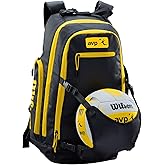Wilson AVP Beach Volleyball Backpack - Black/Yellow