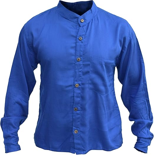 Gheri Mens Rayon Button Down Plain Summer Shirts Amazon.co.uk Clothing