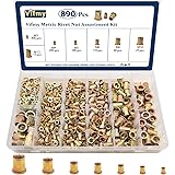 Vifmy Metric Rivet Nut Assortment Kit(890 Pcs), M3