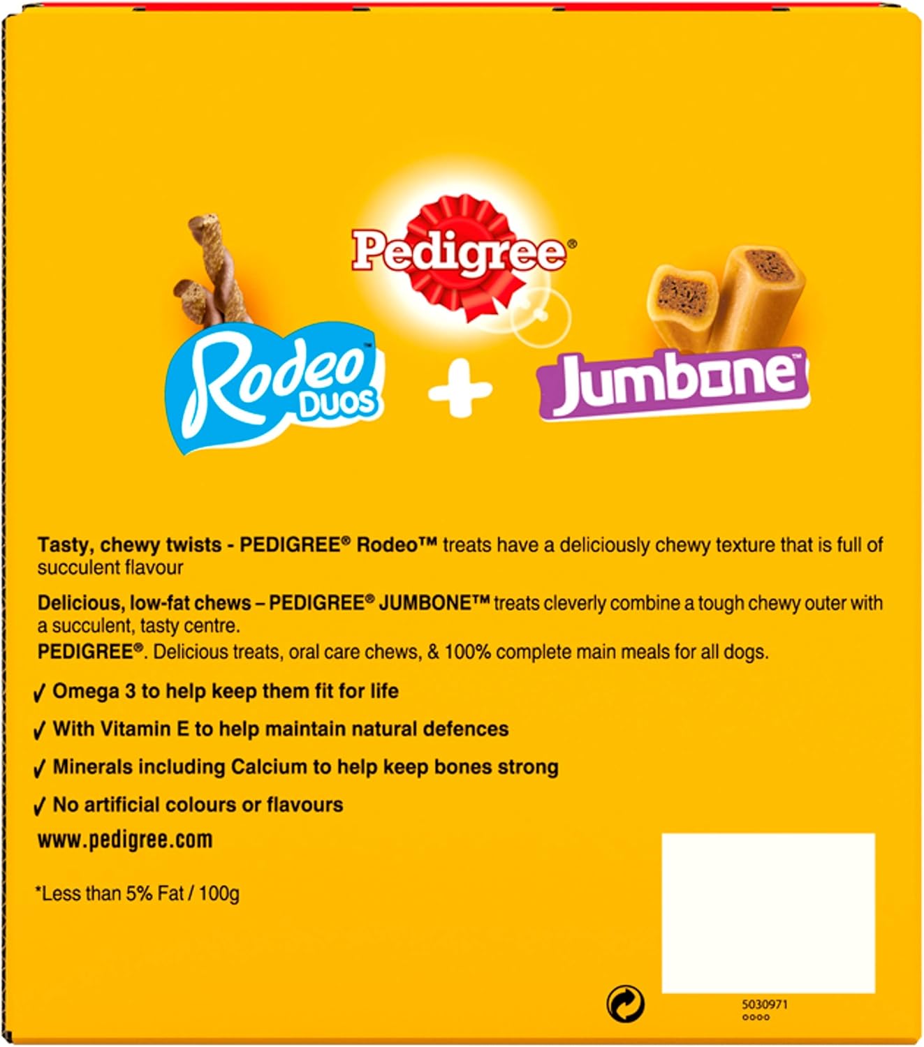 Pedigree Dog Treats in Mega Box, Rodeo Duos & Jumbone Medium, 780g, 780 g (Pack of 1) - Image 3