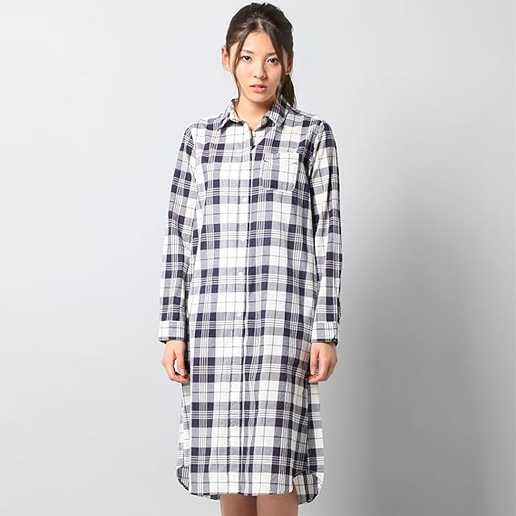 Amazon バックナンバー Back Number アウトレット ロングシャツワンピース ウィメンズ オフシロ M ワンピース チュニック 通販