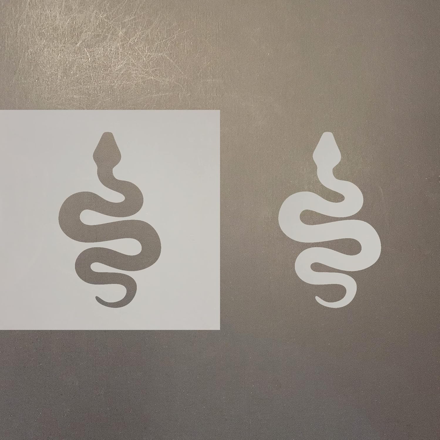 Mixed Media - Snake 3 Reusable Mylar Stencil - Art Craft Supplies New Sizes (4