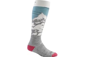 Darn Tough Women's Yeti Over-The-Calf Lightweight with Cushion Snow Socks (Style 1827) -