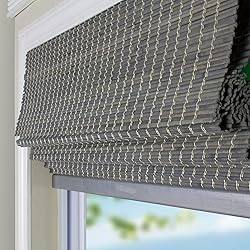 ARLO BLINDS Semi-Sheer Bamboo Roman Shades with