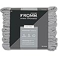 Fromm Softees Microfiber Salon Hair Towels for Hairstylists, Barbers, Spa, Gym in Grey, 16" by 29", 10 count Perfect Hair Care Towel for Drying Curly, Long, Wavy Hair