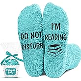 VICRAZY Book Lovers Gifts - Funny Socks for Book Lovers - Gift for Readers - Reading Stuff, Stocking Stuffers for Men, Women