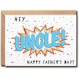 Amazon.com : QPTADesignGift Happy Father's Day Card - Hey Uncle ...
