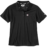 Carhartt Mens Force Relaxed Fit Lightweight Short-Sleeve Pocket Polo