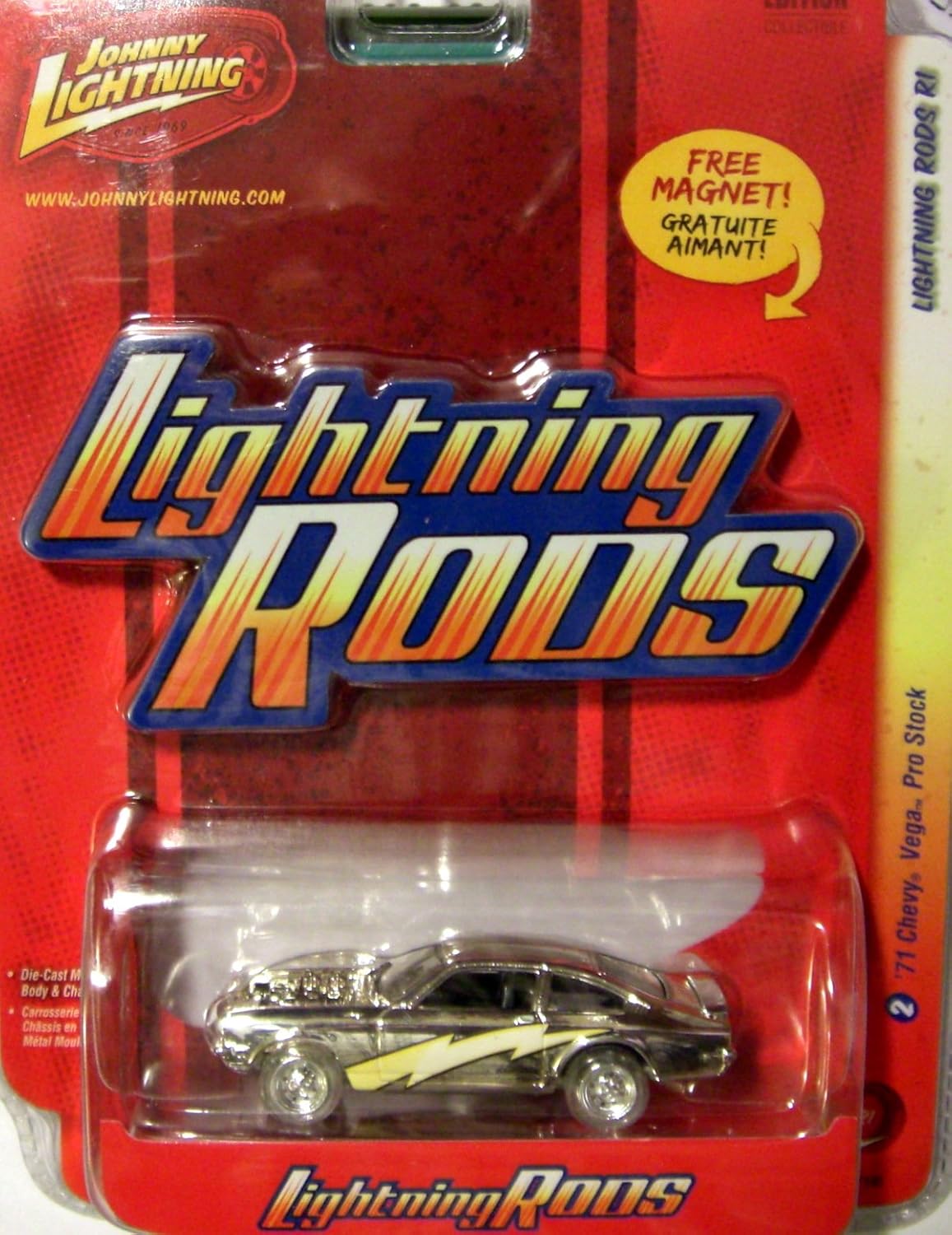 Amazon.com: Johnny Lightning Lightning Rods R1 1971 Chevy Vega Pro