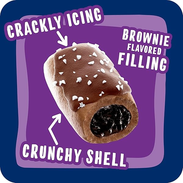 POP-TARTS CRUNCHY POPPERS CRUNCHY FILLED SNACK PIECES, KIDS SNACKS, ON-THE-GO, FROSTED BROWNIE CRUNCH, 5OZ BOX (5 POUCHES)