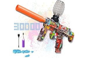 GELGLOCK Electric Gel Ball Blaster Gun, Rechargeable Automatic Toy with USB Charging, 16.14 inch, Graffiti Design