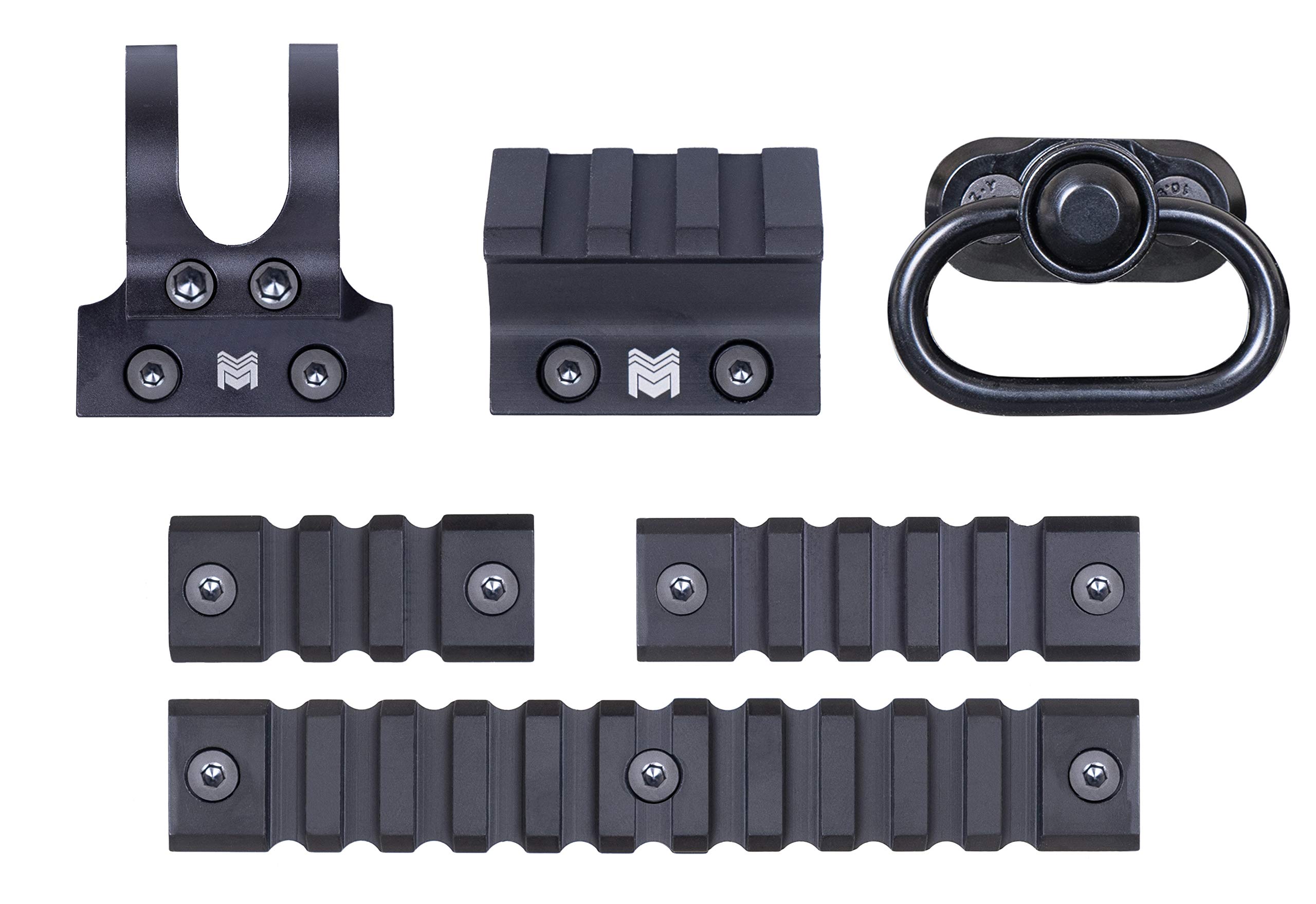 Monstrum MLOK Accessory Pack Includes 2inch, 3inch, 5inch Rail