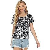Womens Full Sequin Sparkle Tops Shimmer Glitter Round Neck Short Sleeve Shirt Summer Disco Party Tee Shirts Tunic Blouse