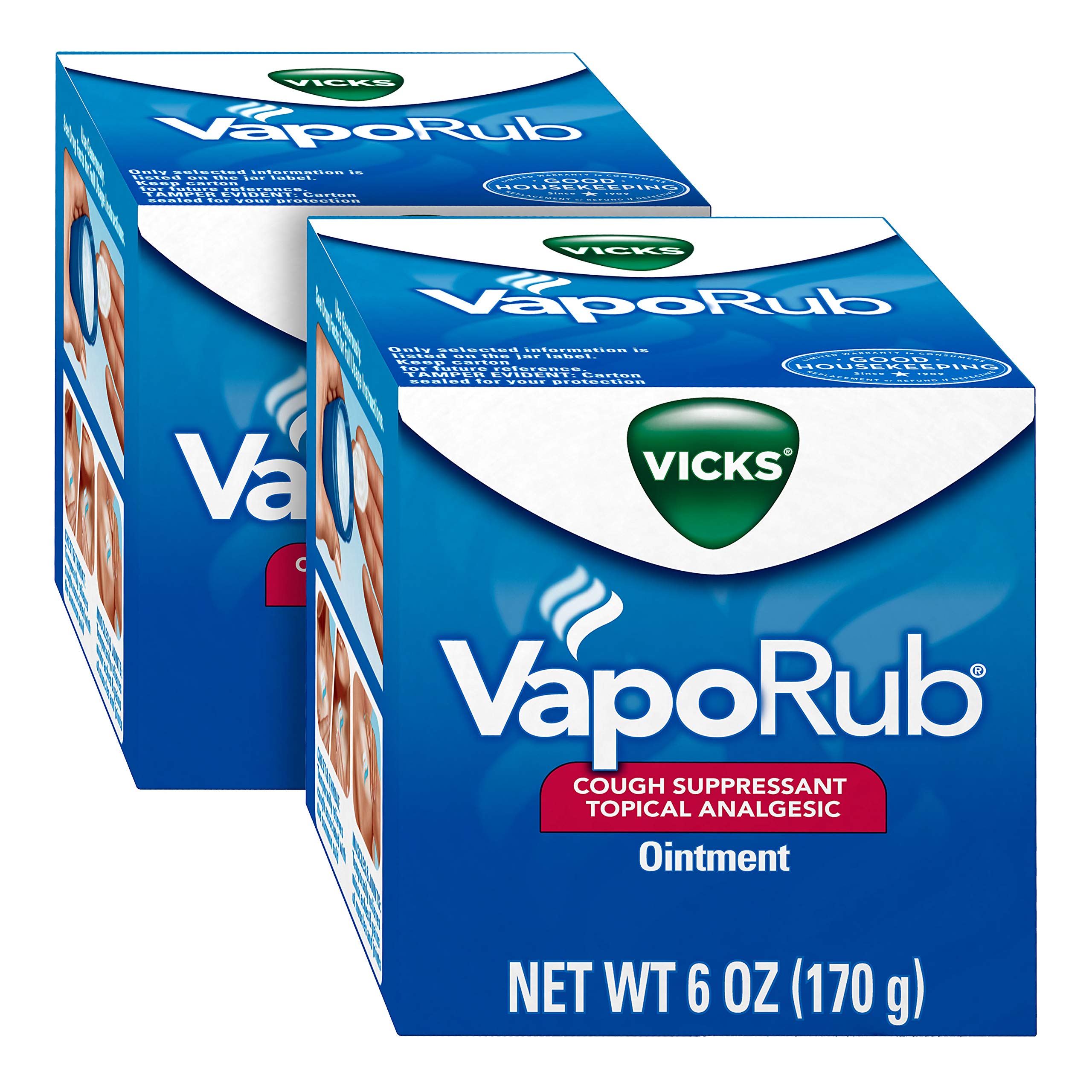 Vicks VapoRub, Chest Rub Ointment, Relief from Cough, Cold, Aches
