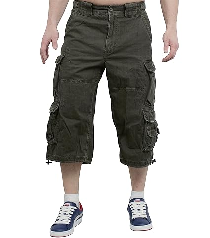 Jet Lag Cargo-Short 3/4 Kurze Hose 007 div. Farben inkl. F524 Camo Schlüsselband