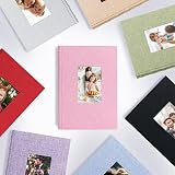 Vienrose Photo Album 300 Pockets Linen Cover 6x4 Memories Memo Space Purple view 8