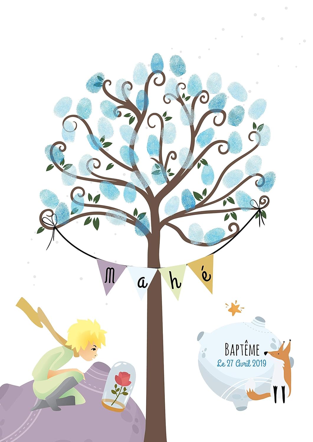 Prince Renard Arbre A Empreintes Pour Enfant Arbre A Empreintes Arbre A Empreintes Pour Bapteme Arbre A Empreintes Le Petit Prince Arbre Empreintes Anniversaire Produits Handmade Cadeaux Et Souvenirs Pour Nouveau Ne Dwteam In