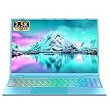 Rumtuk 16" Blue Laptop,Ultra-Narrow bezels 2.5K