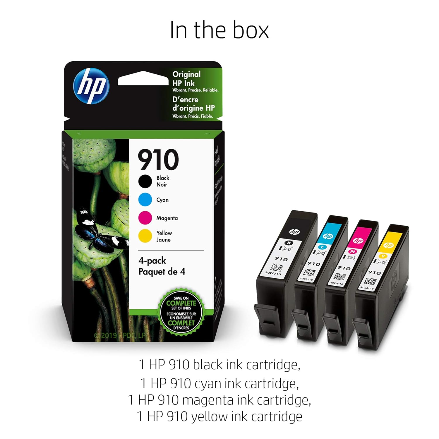 hp ink cartridge 910 yellow